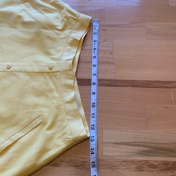 Vivian Chan yellow A-line cotton skirt size M - Picture 10 of 12